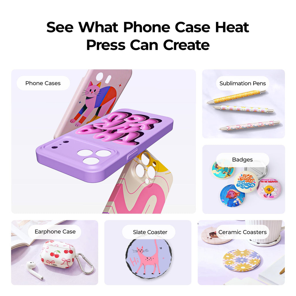 HTVRONT H17 Phone Case Heat Press