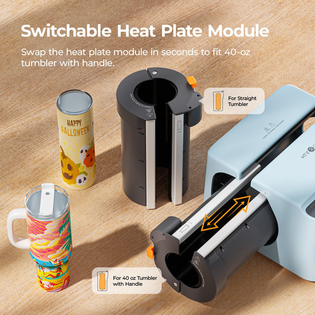 New！HTVRONT A200 Auto Tumbler Heat Press