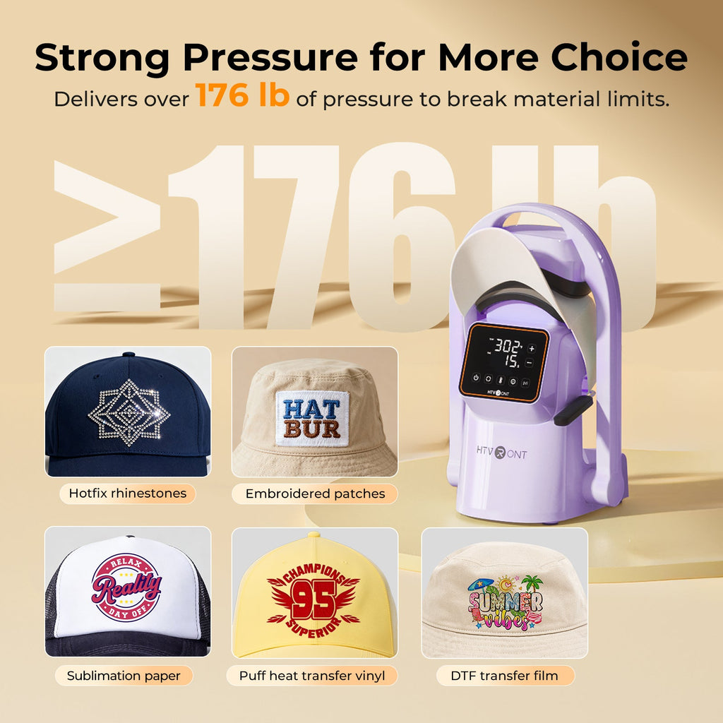 HTVRONT A300 Auto Hat Heat Press, Standard Kit