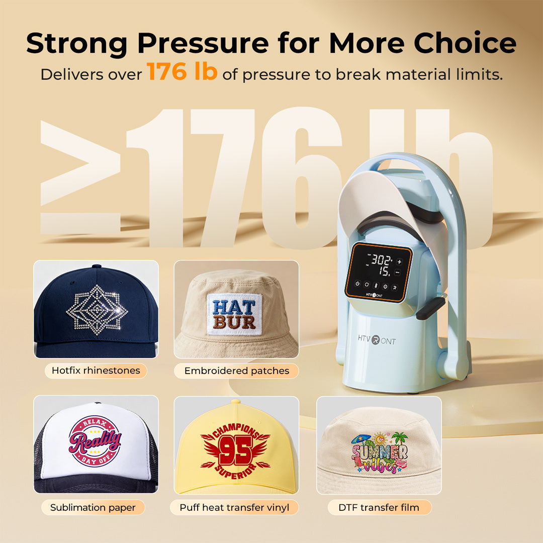 New! HTVRONT A300 Auto Hat Heat Press