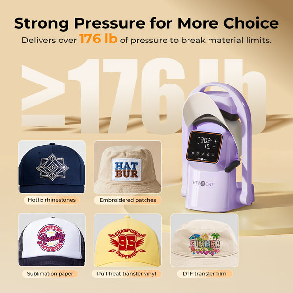 New! HTVRONT A300 Auto Hat Heat Press