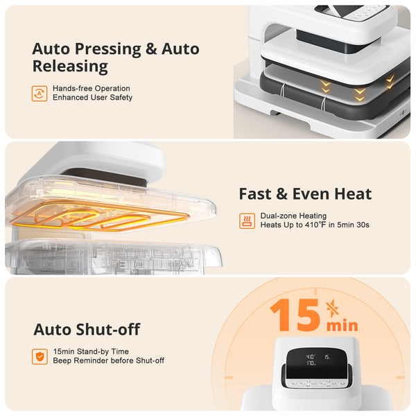 HTVRONT Auto Heat Press 2 - Digit