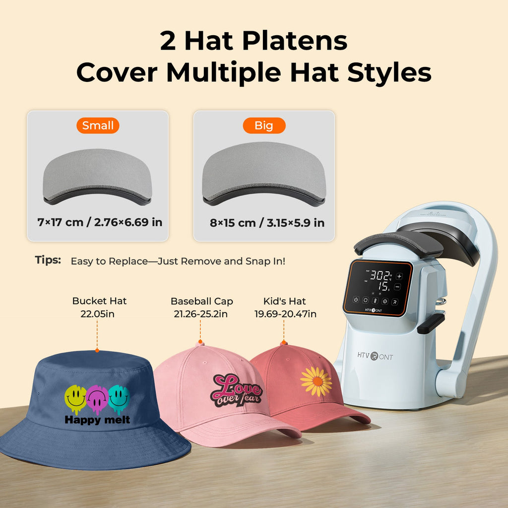 New! HTVRONT A300 Auto Hat Heat Press