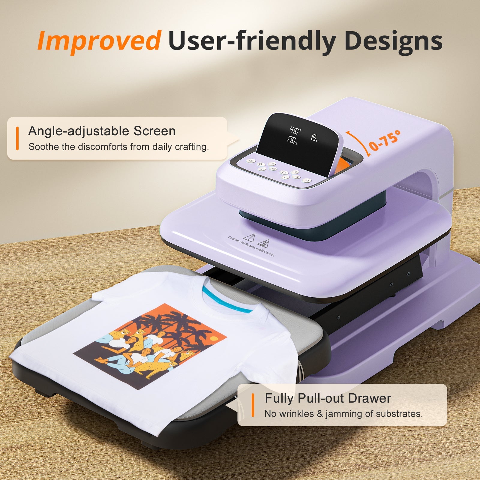 HTVRONT Auto Heat Press 2 - Digit