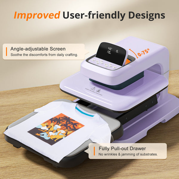 HTVRONT Auto Heat Press 2 - Digit