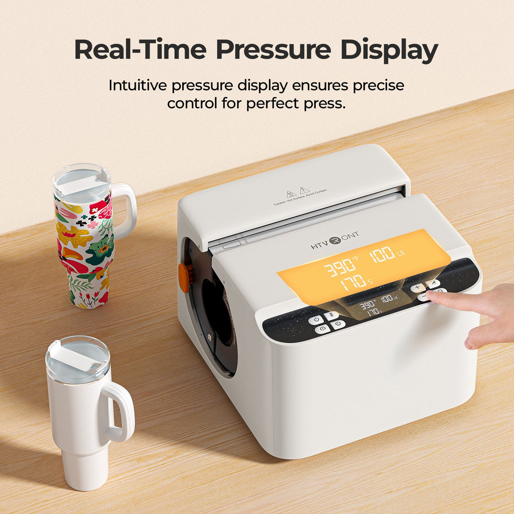 New！HTVRONT A200 Auto Tumbler Heat Press