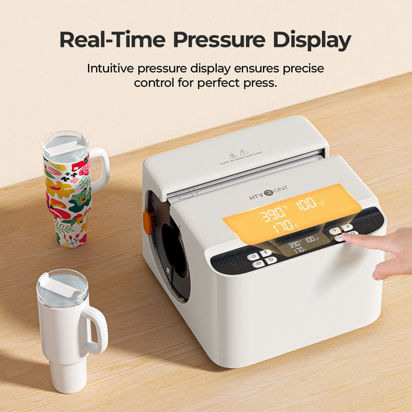 New！HTVRONT A200 Auto Tumbler Heat Press
