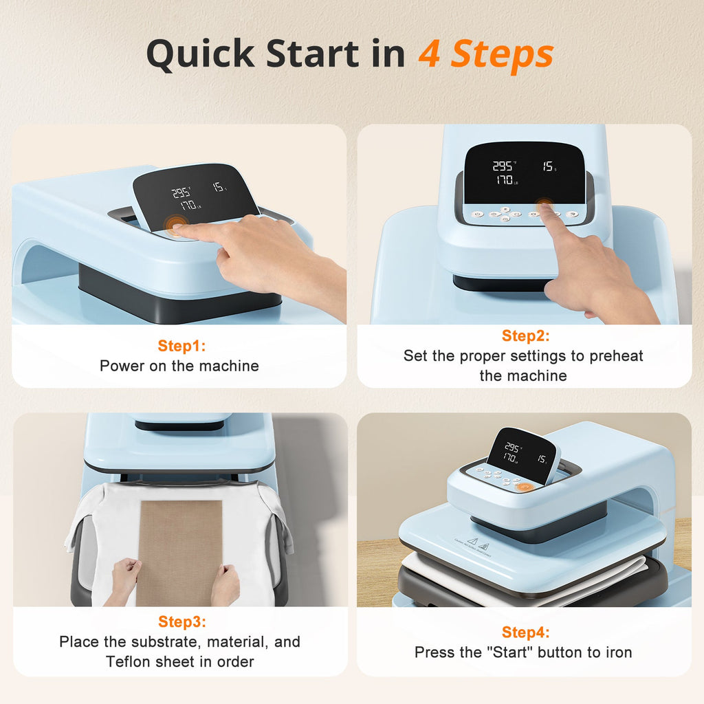 HTVRONT Auto Heat Press 2 - Digit