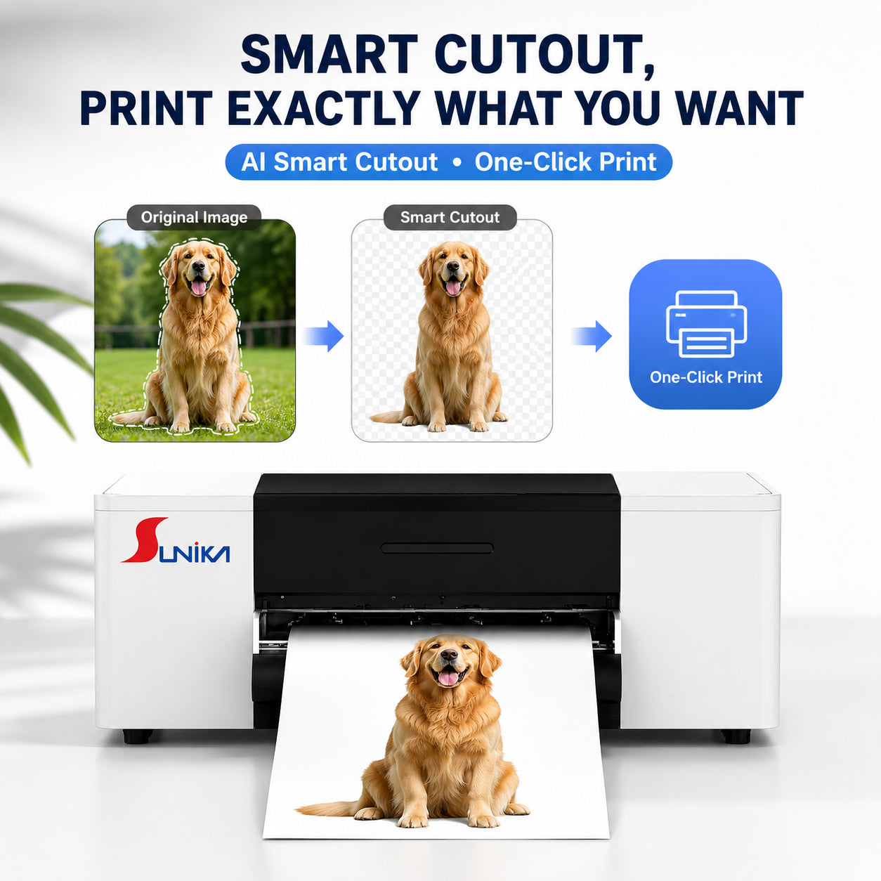 A301 13-Inch Smart DTF Printer with AI Mobile Printing